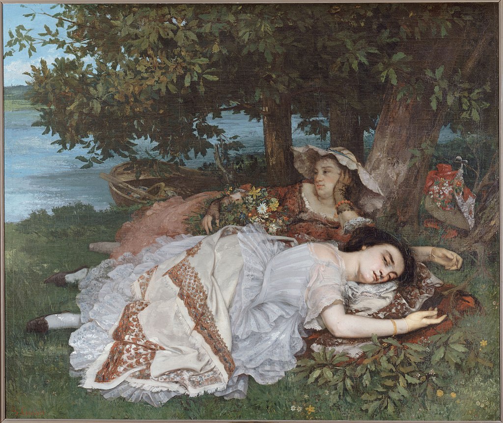 <div>Gustave Courbet : Les demoiselles au bord de la Seine 1856-1857&nbsp;</div>